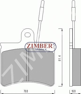 Накладки предни к-т - CITROEN AXEL, GS