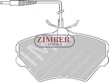 Накладки предни к-т - RENAULT LAGUNA