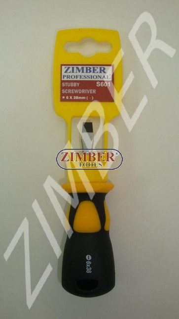 Slotted screwdrivers 6 Х 38 (ZL-S601 6X38 (-)) - ZIMBER TOOLS