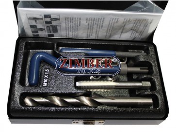 Thread Repair Kit | M10 x 1.5 mm | 15 pcs. - ZIMBER-PROFESSIONAL-ZR-36TCIPK10.