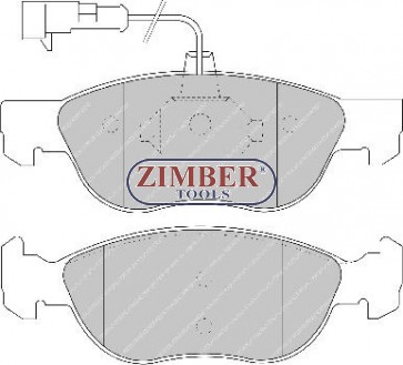 НАКЛАДКИ ПРЕДНИ С ДАТЧИК K-T ALFA ROMEO 145, 147, FIAT BRAVA, MAREA, PUNTO - FERODO