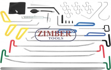 Инструмент для удаления вмятин без покраски, комплект 33-шт, ZR-36PDRK3301- ZIMBER TOOLS.