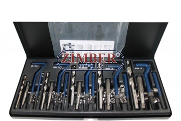 Набор инструментов для восстановления резьбы 131 предметов, ZR-36TRWK01 - ZIMBER TOOLS