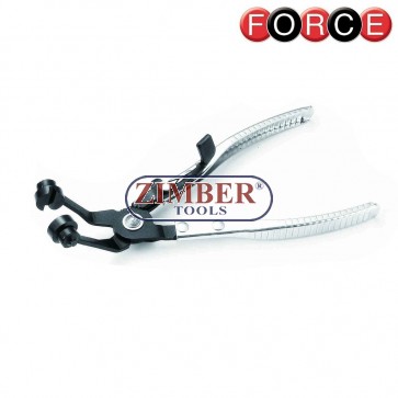 Angled flat band hose clamp pliers, 62522- FORCE.