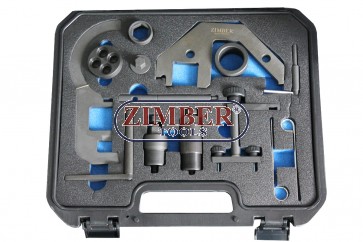 Набор инструмента для фиксации двигателя BMW, Land Rover, Rover &OPEL MG 2.0 3.0 - BMW Mini N47/N57 1.6, 2.0, 3.0. ZR-36ETTSB8601-ZIMBER TOOLS