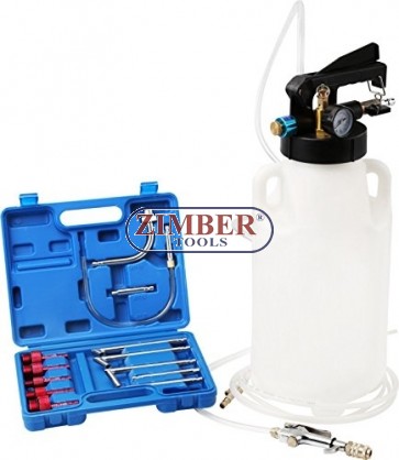 Two Way Pneumatic ATF Oil and Liquid Extractor with 13 pcs ATF / 8L , ZT-04B1091- SMANN TOOLS.