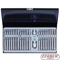 Набор бит TORX HEX с адаптерами 3/8" и 1/2", 40 пр. FORCE