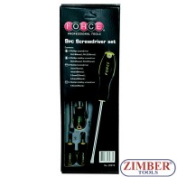  Screwdriver set Slotted & Phillips 9pc. 20915 - Force