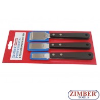 3 PCS SCRAPER KNIFE SET, ZL-6089K - ZIMBER - TOOLS.