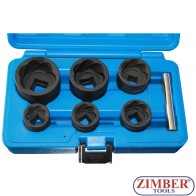 Special Socket Set /Screw Extractors/ 1/2" 6pcs. (ZL-6406S) - ZIMBER-TOOLS