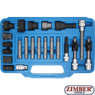 Alternator Bit and Socket Set 23 pcs. (4247) - BGS technic
