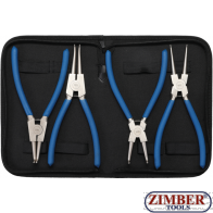 Circlip Pliers Set 225 mm 4 pcs, 650 - BGS technic Germany.