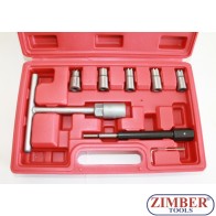 Diesel injector seat cutter set 8pcs, ZT-04777- SMANN TOOLS.