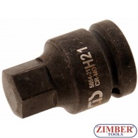 Головка ударная- hexagon 21 mm. 3/4"  5054-21 - BGS.