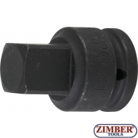 Impact Socket Adaptor | internal square 20 mm (3/4") - external square 25 mm (1") - 195 - BGS technic.