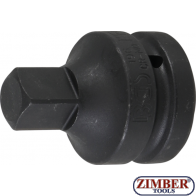 Impact Socket Adaptor | internal square 25 mm (1") - external square 20 mm (3/4") - 196 - BGS technic.
