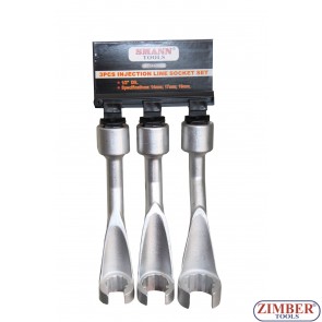 Drive Injection Line Socket Set 1/2", open type, 14-17-19 mm - ZT-04A3050 - SMANN TOOLS.