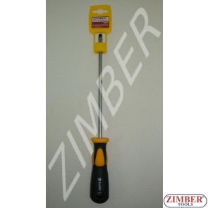 Slotted screwdrivers 6 Х 200 (ZL-S601 6X200 (-)) - ZIMBER TOOLS