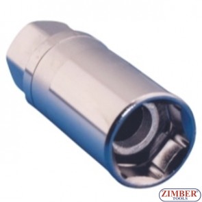 Сменная торцевая головка для свечей зажигания с магнит 16mm 1/2, ZR-04SP1216V02- ZIMBER TOOLS.