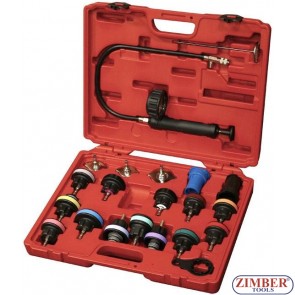 21pc Radiator Pump Pressure Leak Tester Checker Kit, ZR-36RPTK04  - ZIMBER TOOLS