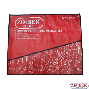 Offset Ring Wrenches Pouch Bag 12 Slots - ZIMBER TOOLS