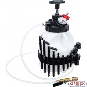 Transmission Oil Filling Tool with Hand Pump | with 12 Adaptors | 3 l 74264 - BGS technic.