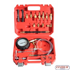 Fuel Pressure Meter Tester Oil Combustion Spraying Injection Gauge Test Tool Kit, ZT-04105A - ZIMBER-TOOLS