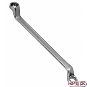Double Ring Spanner | offset |(75° bowed)10mmX11mm, 7591011- FORCE