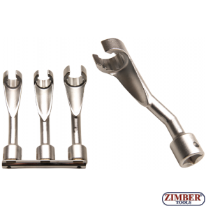 Pipe Wrench Set, open | 12.5 mm (1/2") Drive | 14 - 17 - 19 mm, 8450 -BGS technic