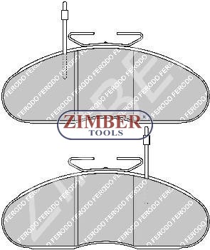 Накладки предни к-т - MERCEDES MB, NISSAN CABSTAR