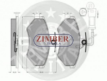 Накладки предни к-т - SEAT CORDOBA, IBIZA, TOLEDO, VOLKSWAGEN