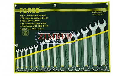 Force 5141S Combination wrench set 14pc - FORCE - 5141S