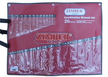 Combination Wrench Pouch Bag, 26Pcs  - ZR-30PBCW26-  ZIMBER-TOOLS
