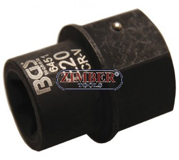 Socket for Brake Calliper E-Type for Torx for MAN, TGL 30 mm Drive E20 (6451) - BGS technic