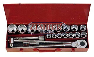 Set utičnih ključeva, 3/4" 19-50mm, 20-dijelni (6201-5) - FORCE