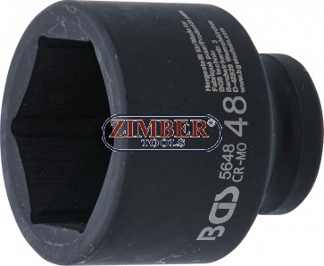 Impact Socket, Hexagon | 20 mm (3/4") | 48 mm 5648 - BGS technic.