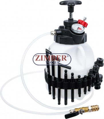 Transmission Oil Filling Tool with Hand Pump | with 12 Adaptors | 3 l 74264 - BGS technic.