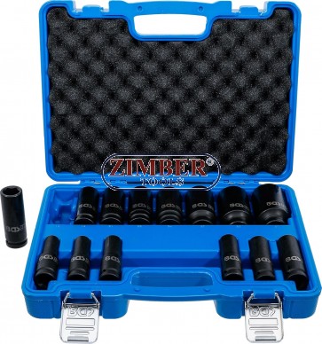 Set umetaka za teretne utične ključeve Gear Lock 12,5 mm (1/2") 10 - 32 mm 14-dijelni. 5207 - Bgs technic 