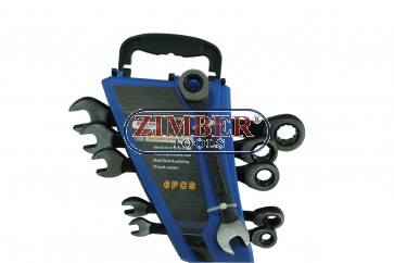 Flat gear wrenches set, 10mm - 17mm, 72 teeth ratcheting, 6pcs. - (ZT-04644) - SMANN TOOLS