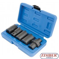 5PCS 1/2”DR. Drive Tooth socket - ZIMBER TOOLS