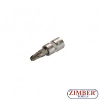1/4" Pozidriv socket bit 32mmL PZ3, (ZB-2492) - BGS