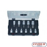 Вложки с шестограми 1/2" - 11 части - FORCE