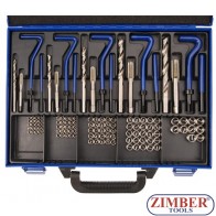 Метчици за възтановяване на резби  M6-M14 - 130 части к-т - BGS