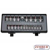 21pc Socket set 1/2" 4212-9 FORCE