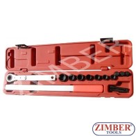 К-т ключ универсален 1/2-3/4 с вложки - ZIMBER