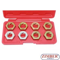 Плашки за ремонт на резби к-т 8 части-ZIMBER