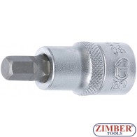 Bit Socket | 12.5 mm (1/2") | internal Hexagon 9 mm - 4340 - BGS technic.