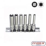 1/4" Star deep socket set 6pc. (2062) - FORCE