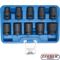 Impact Socket Set, Hexagon | 12.5 mm (1/2") Drive | 10 - 24 mm | 10 pcs.5205 -BGS technic.