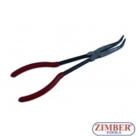 Extra Long Needle Nose Pliers-Bent 90°280mm. 11" , ZR-19PLNNB1101 - ZIMBER-TOOLS.